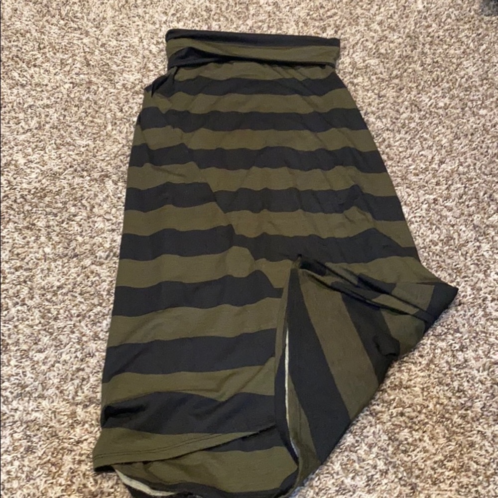 Striped Maxi Skirt